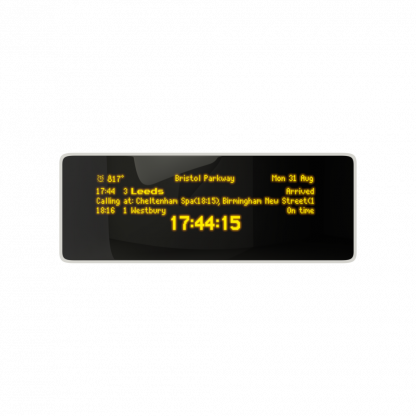 Desktop Departures white case yellow oled screen